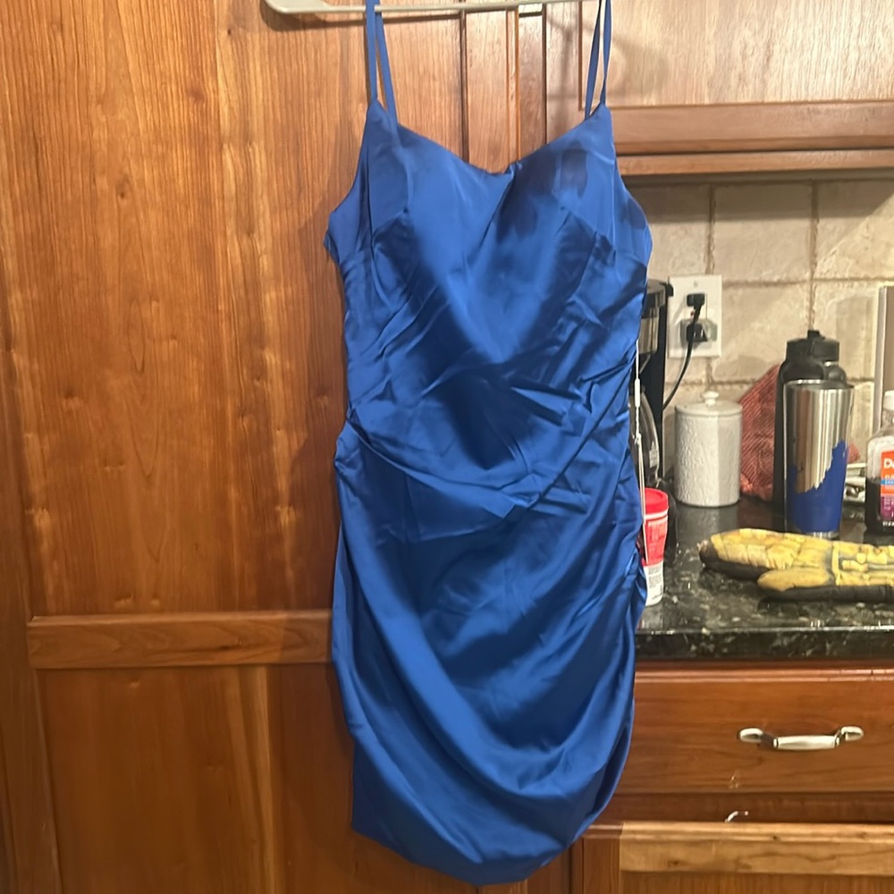 Blue homecoming dress, Stacee’s, size 4